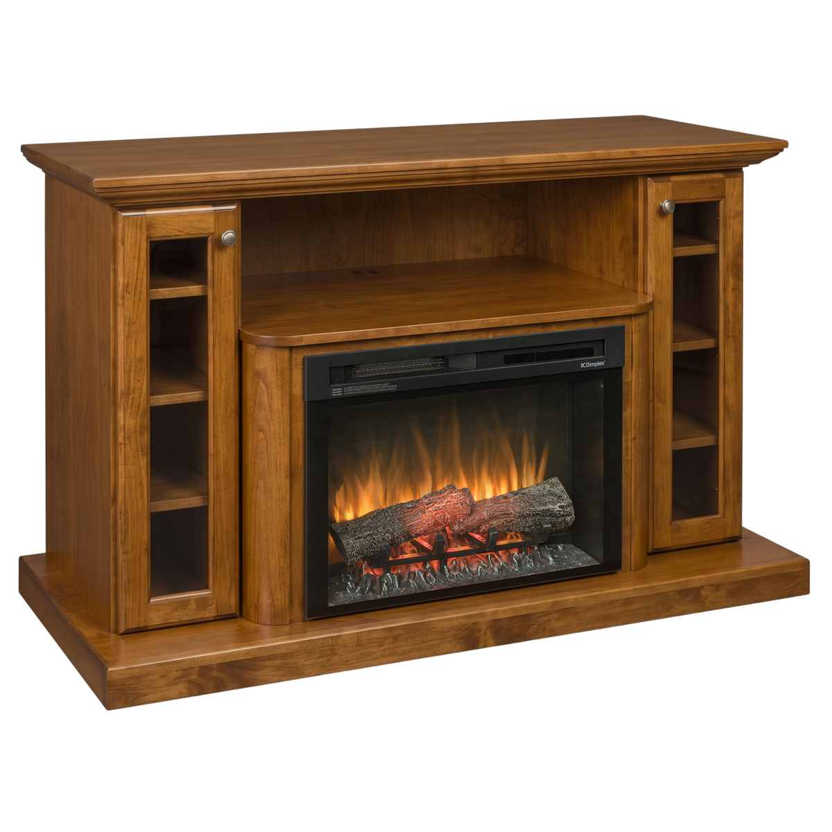 Hoosier Timbercraft Hartford Brown Maple Fireplace