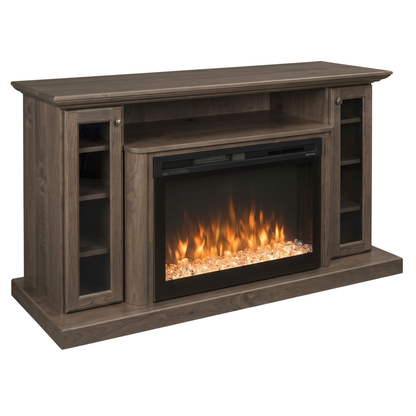 Hoosier Timbercraft Hartford Brown Maple Fireplace