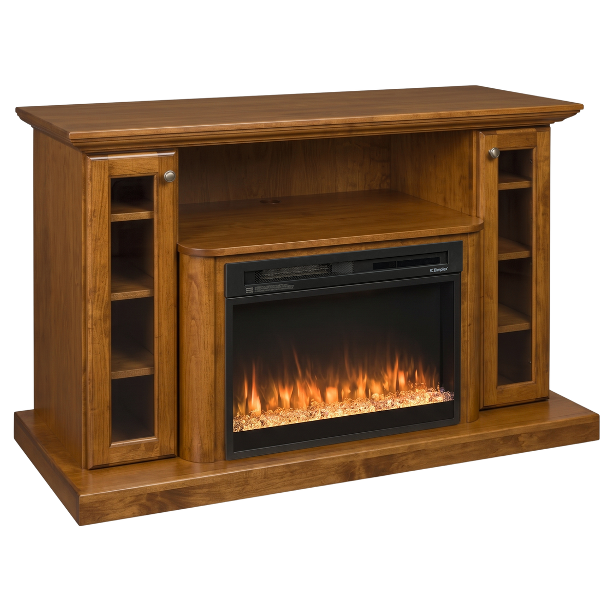 Hoosier Timbercraft Hartford Brown Maple Fireplace