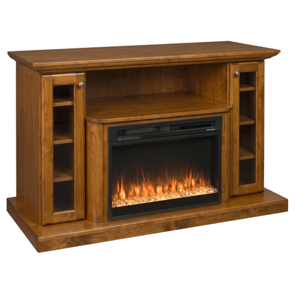 Hoosier Timbercraft Hartford Brown Maple Fireplace