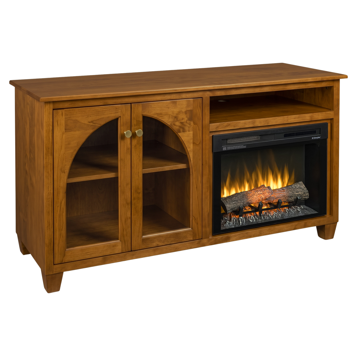 Hoosier Timbercraft Hazelwood Brown Maple Fireplace