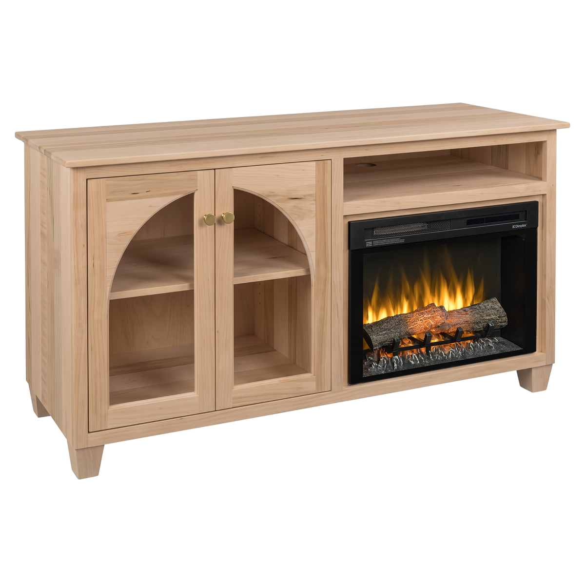 Hoosier Timbercraft Hazelwood Brown Maple Fireplace