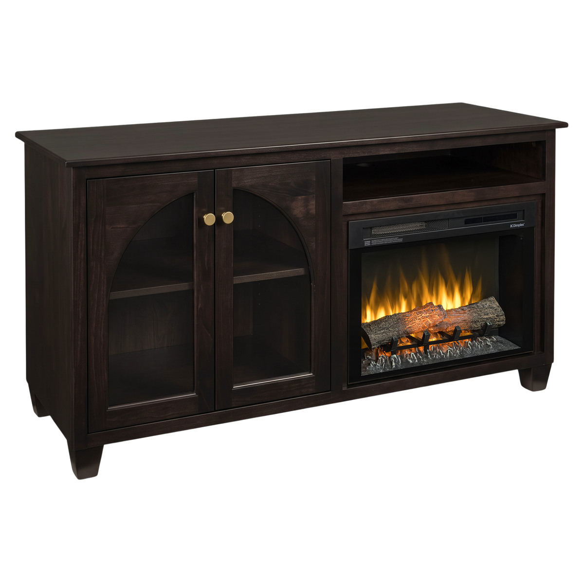 Hoosier Timbercraft Hazelwood Brown Maple Fireplace