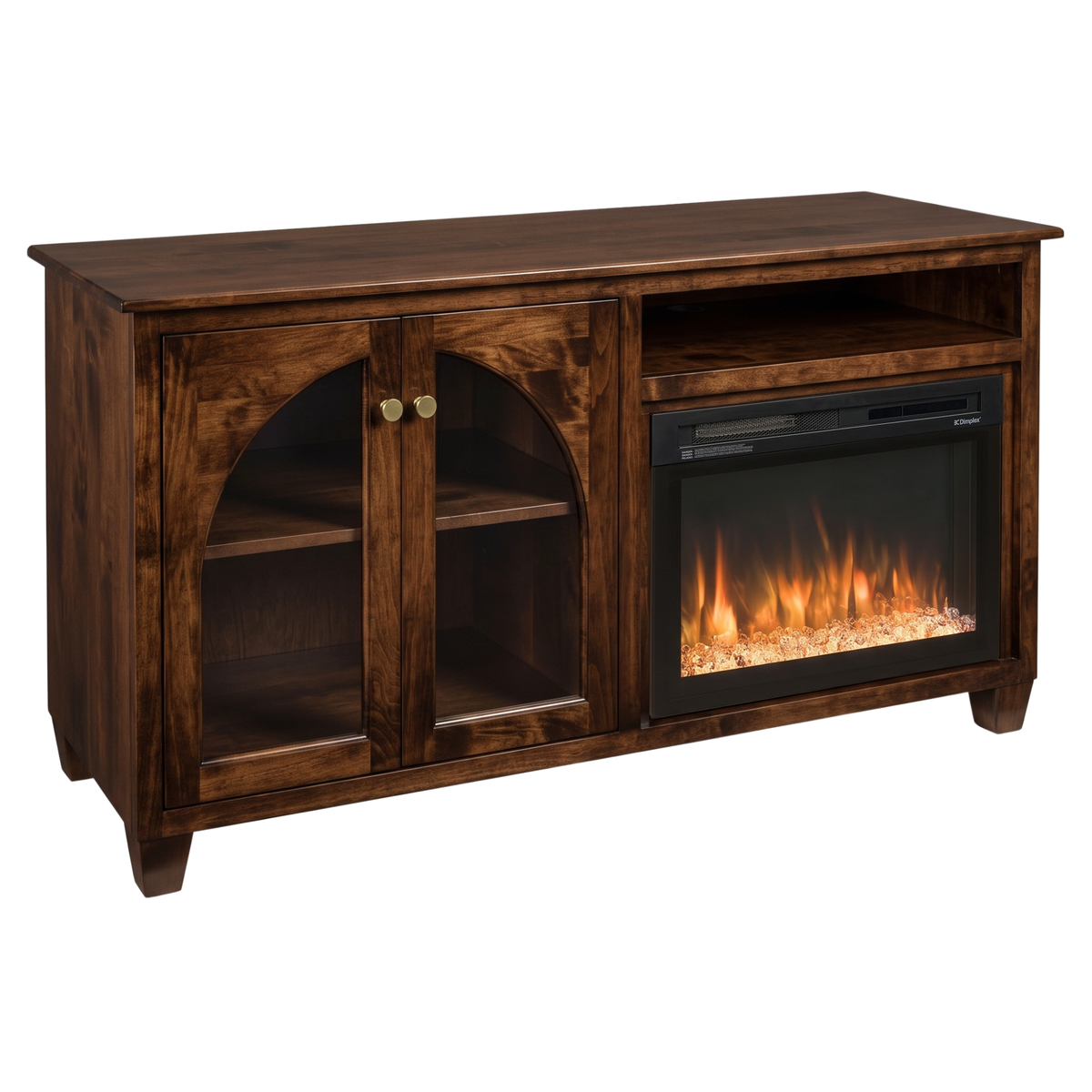Hoosier Timbercraft Hazelwood Brown Maple Fireplace