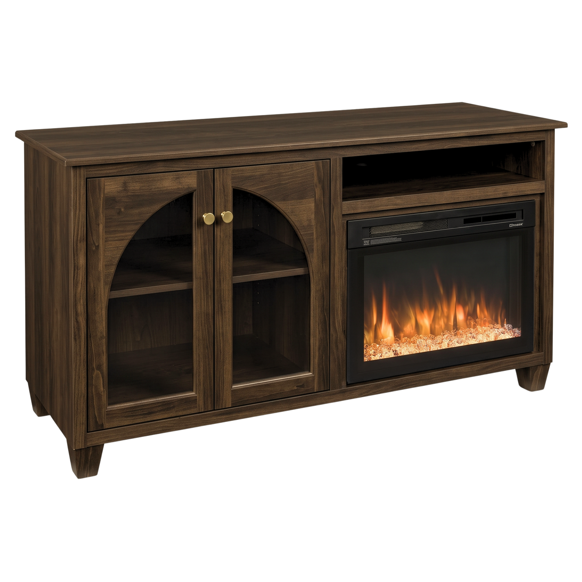 Hoosier Timbercraft Hazelwood Brown Maple Fireplace