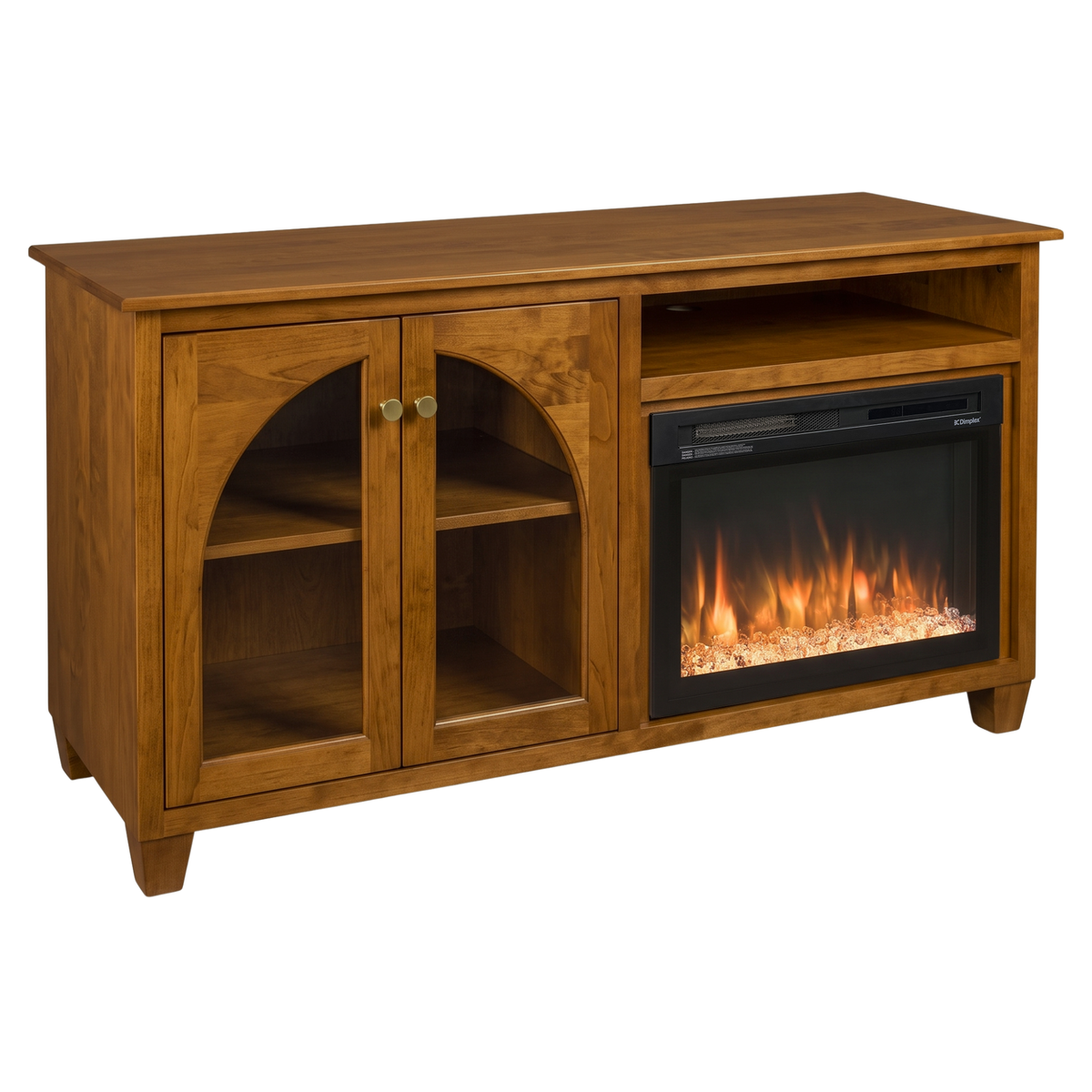 Hoosier Timbercraft Hazelwood Brown Maple Fireplace