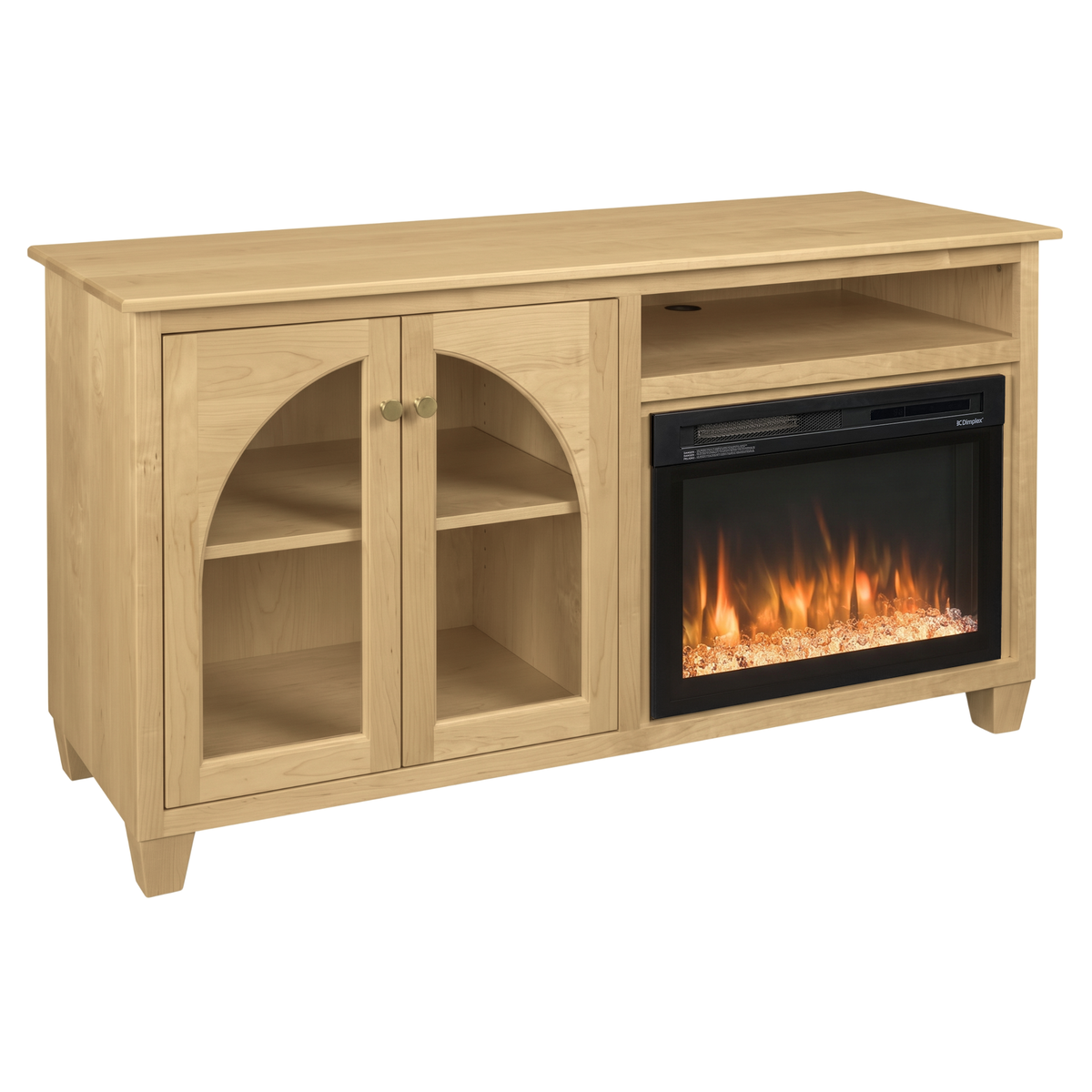 Hoosier Timbercraft Hazelwood Brown Maple Fireplace