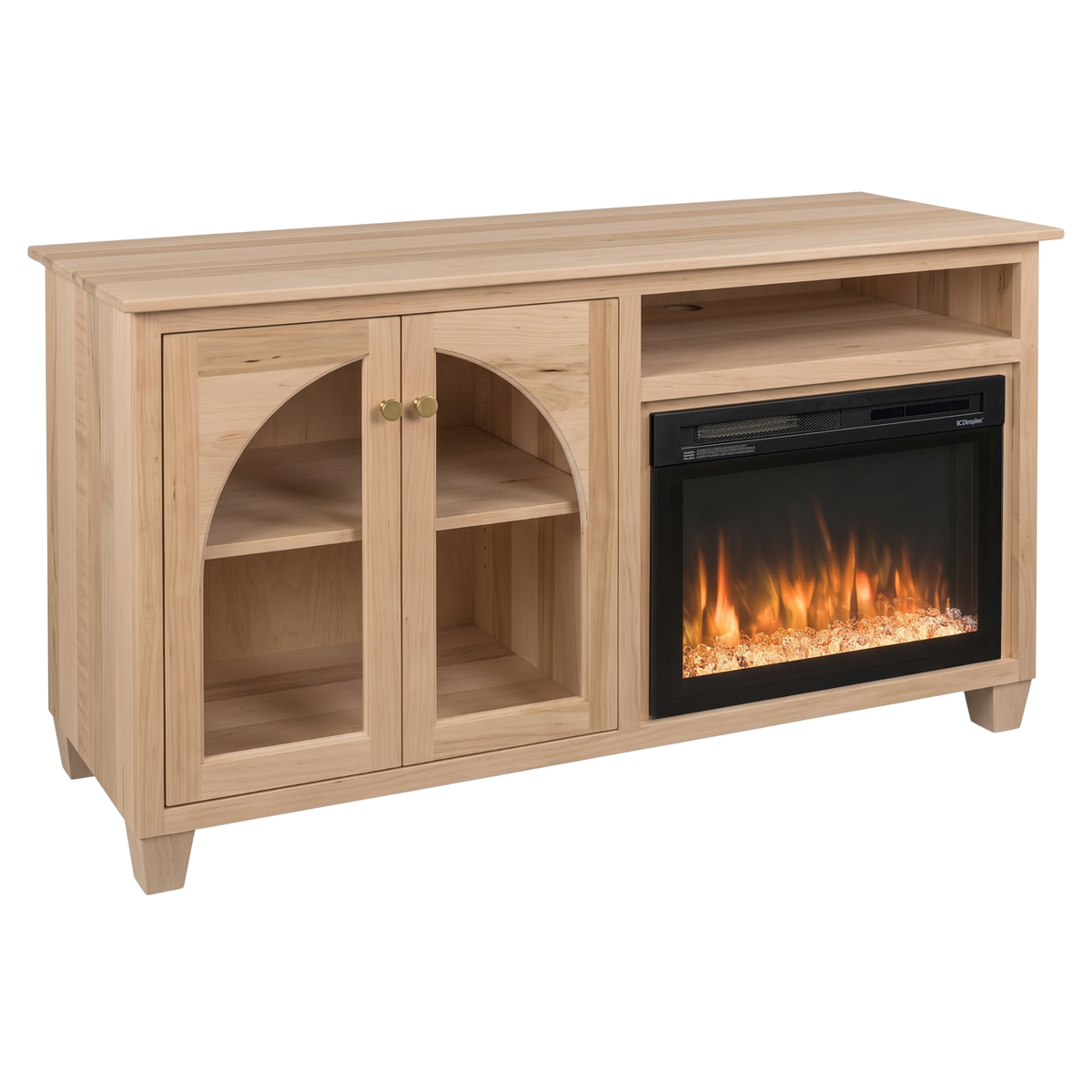 Hoosier Timbercraft Hazelwood Brown Maple Fireplace