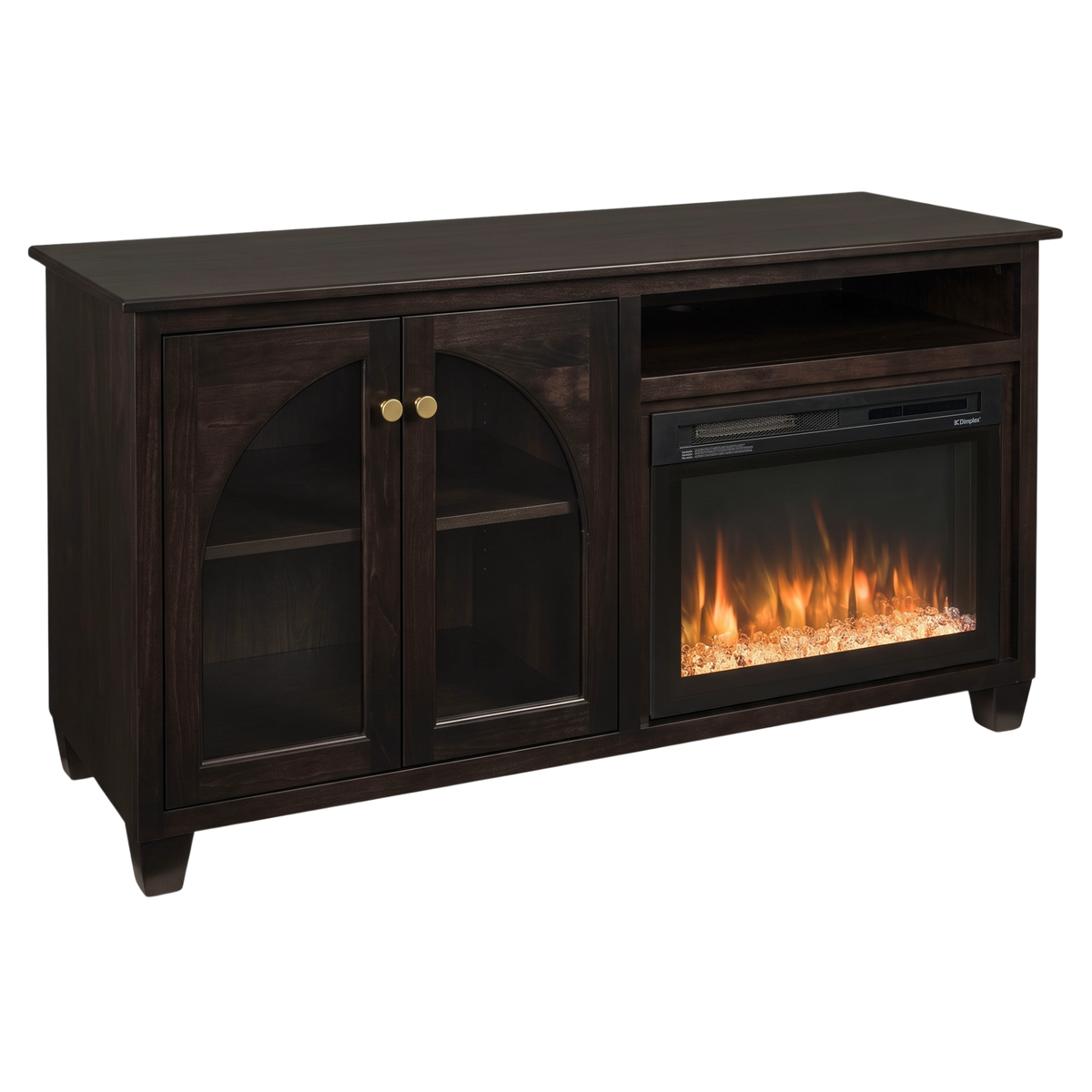 Hoosier Timbercraft Hazelwood Brown Maple Fireplace