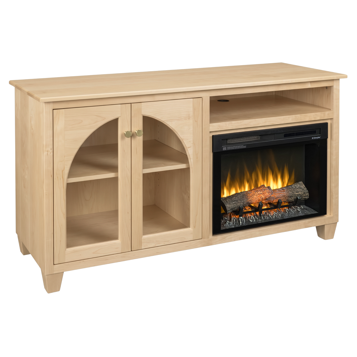 Hoosier Timbercraft Hazelwood Brown Maple Fireplace