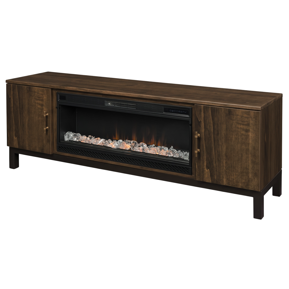 Hoosier Timbercraft Kinser Electric Fireplace TV Stand