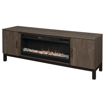Hoosier Timbercraft Kinser Electric Fireplace TV Stand