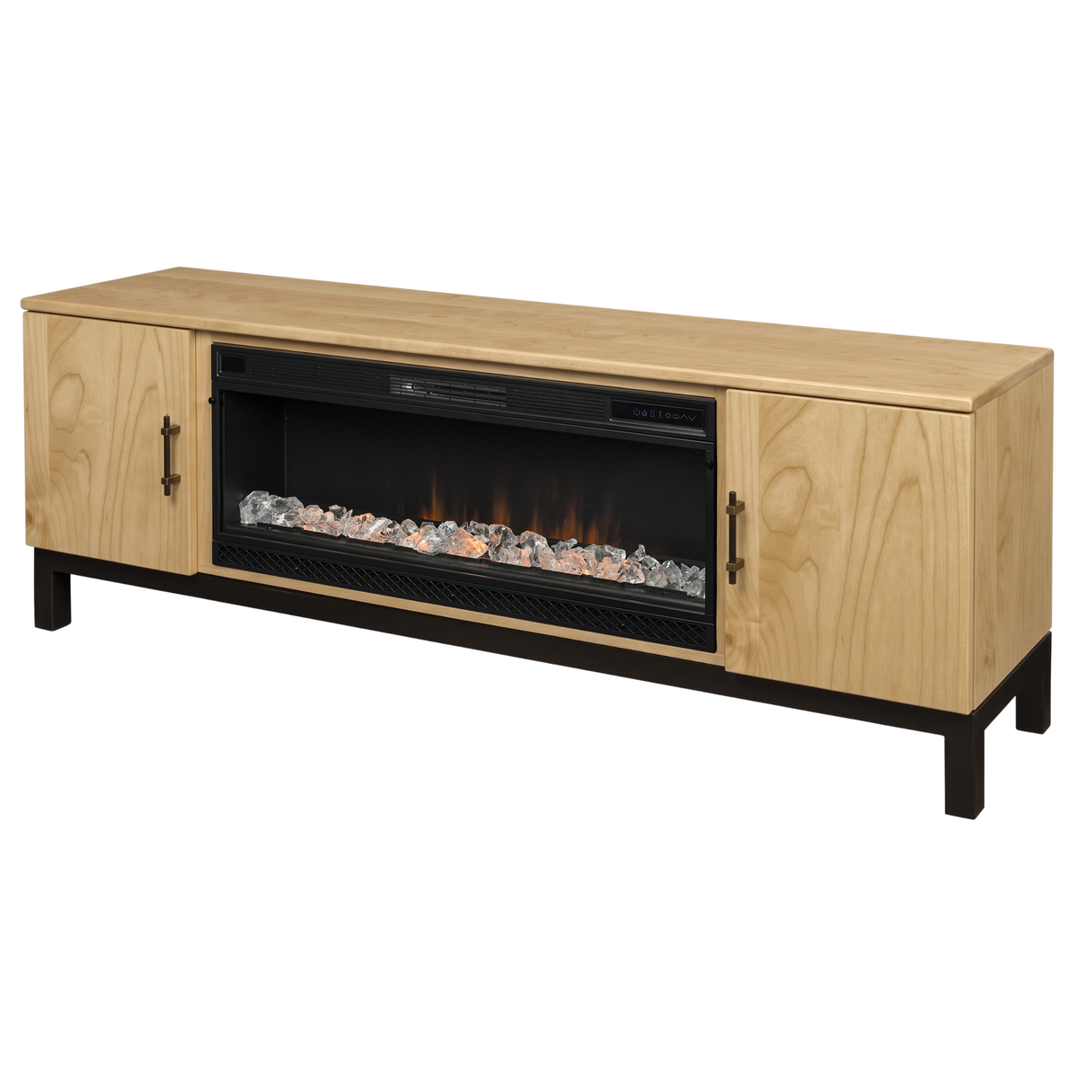 Hoosier Timbercraft Kinser Electric Fireplace TV Stand