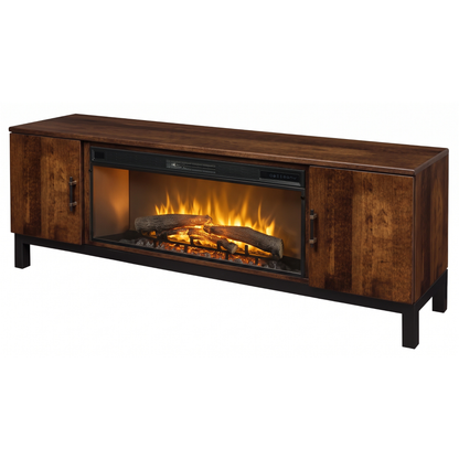 Hoosier Timbercraft Kinser Electric Fireplace TV Stand