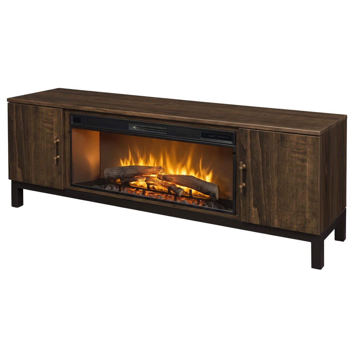 Hoosier Timbercraft Kinser Electric Fireplace TV Stand