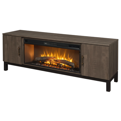 Hoosier Timbercraft Kinser Electric Fireplace TV Stand