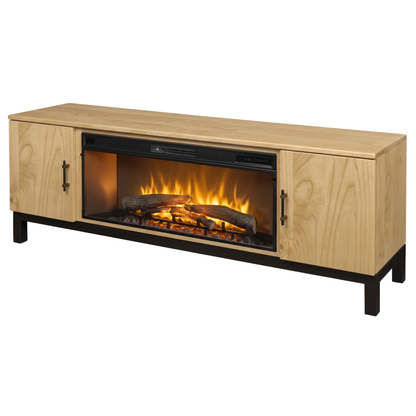 Hoosier Timbercraft Kinser Electric Fireplace TV Stand