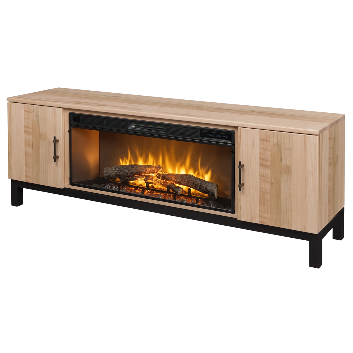 Hoosier Timbercraft Kinser Electric Fireplace TV Stand