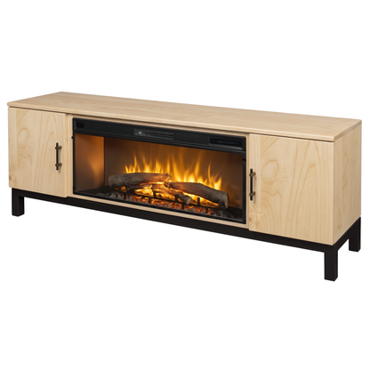 Hoosier Timbercraft Kinser Electric Fireplace TV Stand