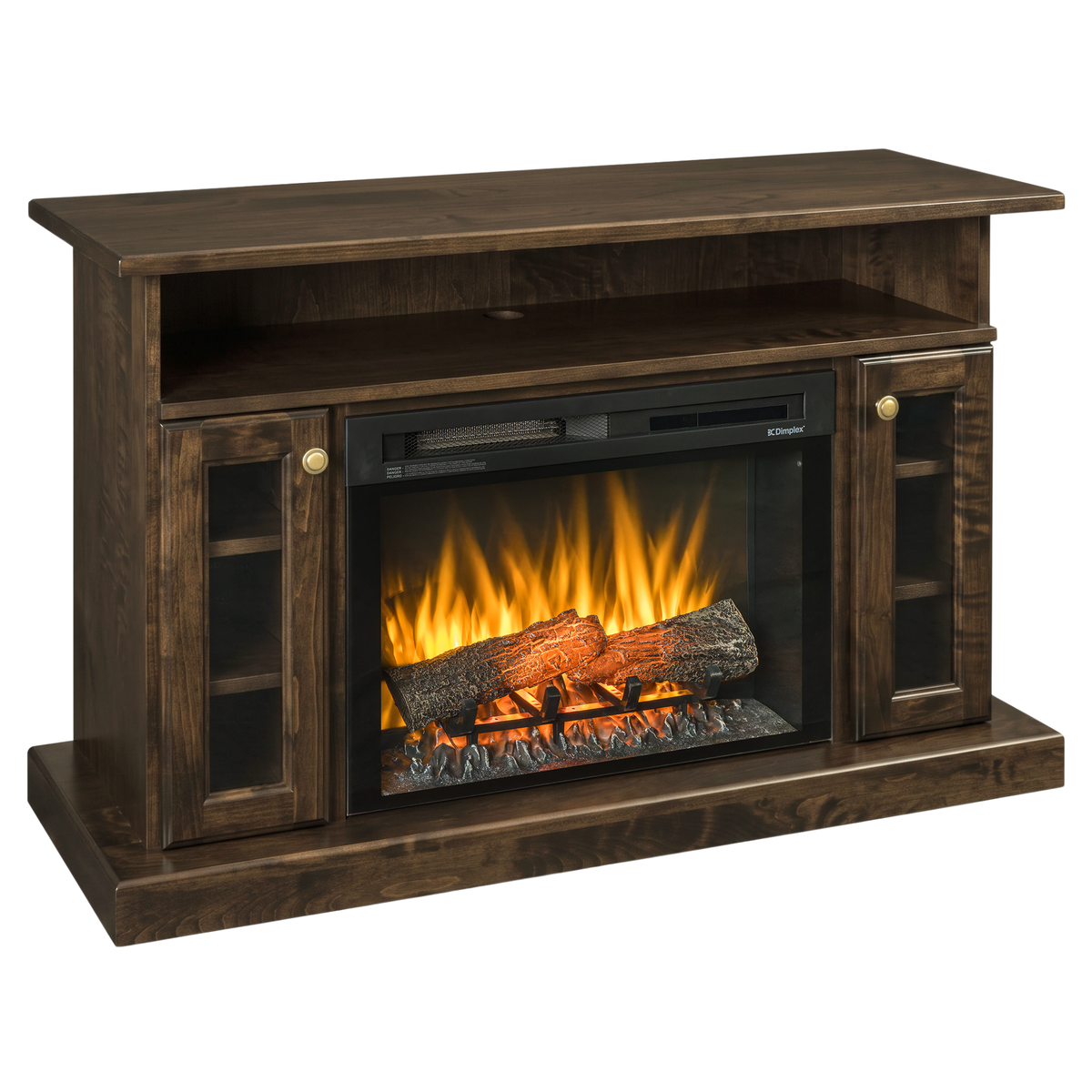 Hoosier Timbercraft Montford Brown Maple Fireplace