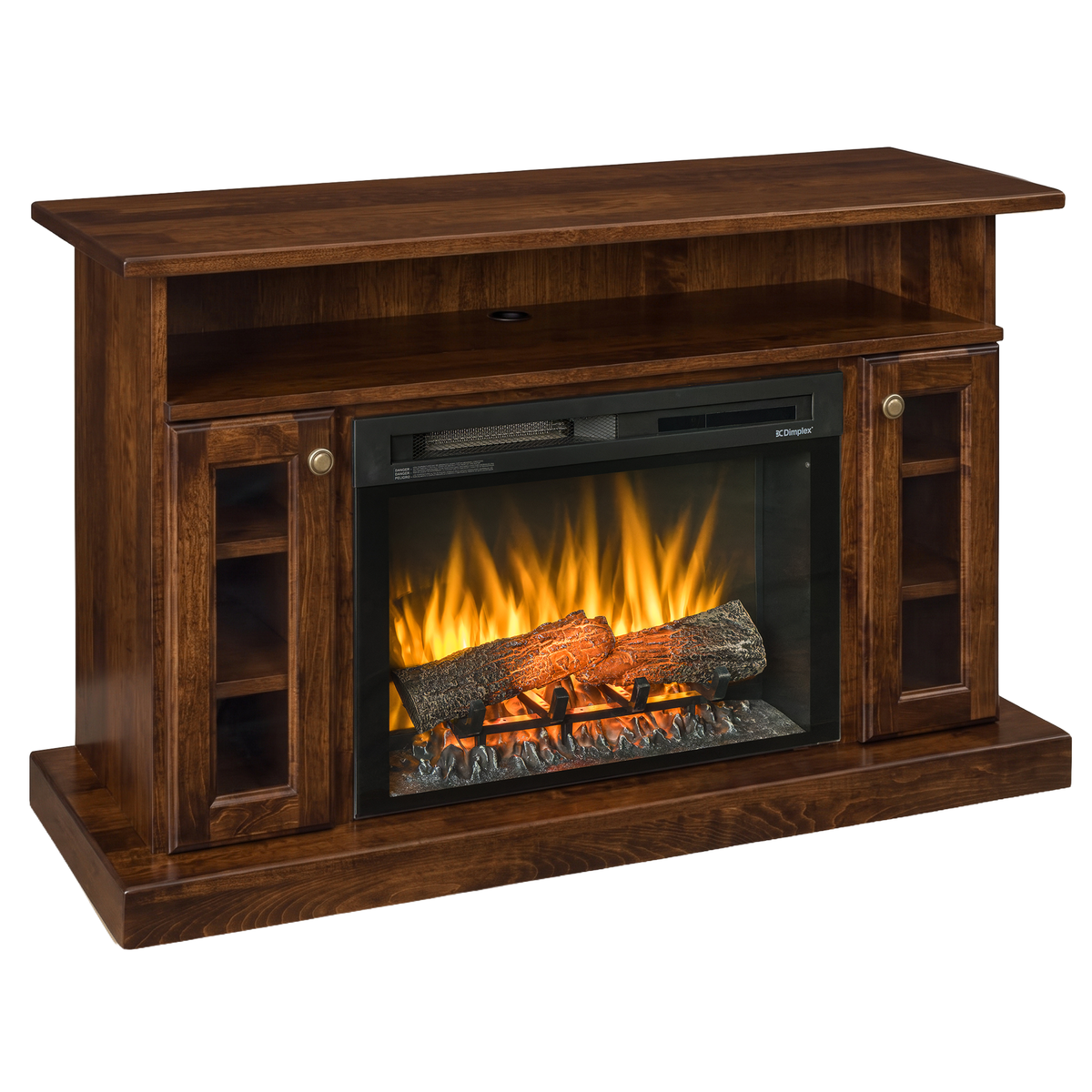 Hoosier Timbercraft Montford Brown Maple Fireplace