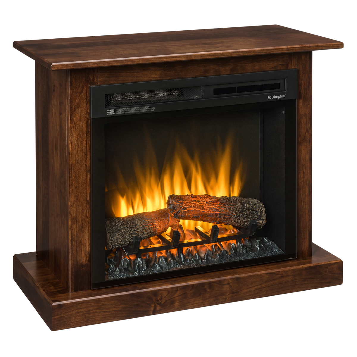 Hoosier Timbercraft Providence Electric Brown Maple Fireplace