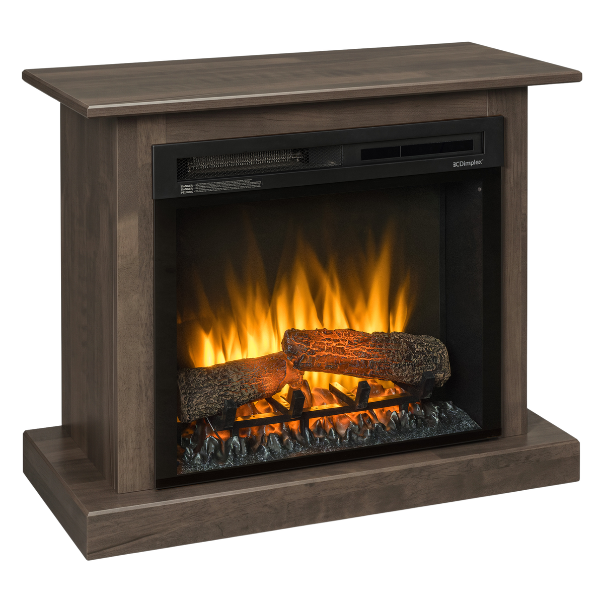 Hoosier Timbercraft Providence Electric Brown Maple Fireplace
