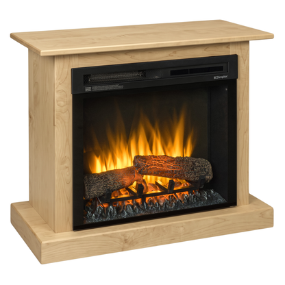 Hoosier Timbercraft Providence Electric Brown Maple Fireplace