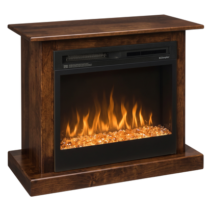 Hoosier Timbercraft Providence Electric Brown Maple Fireplace