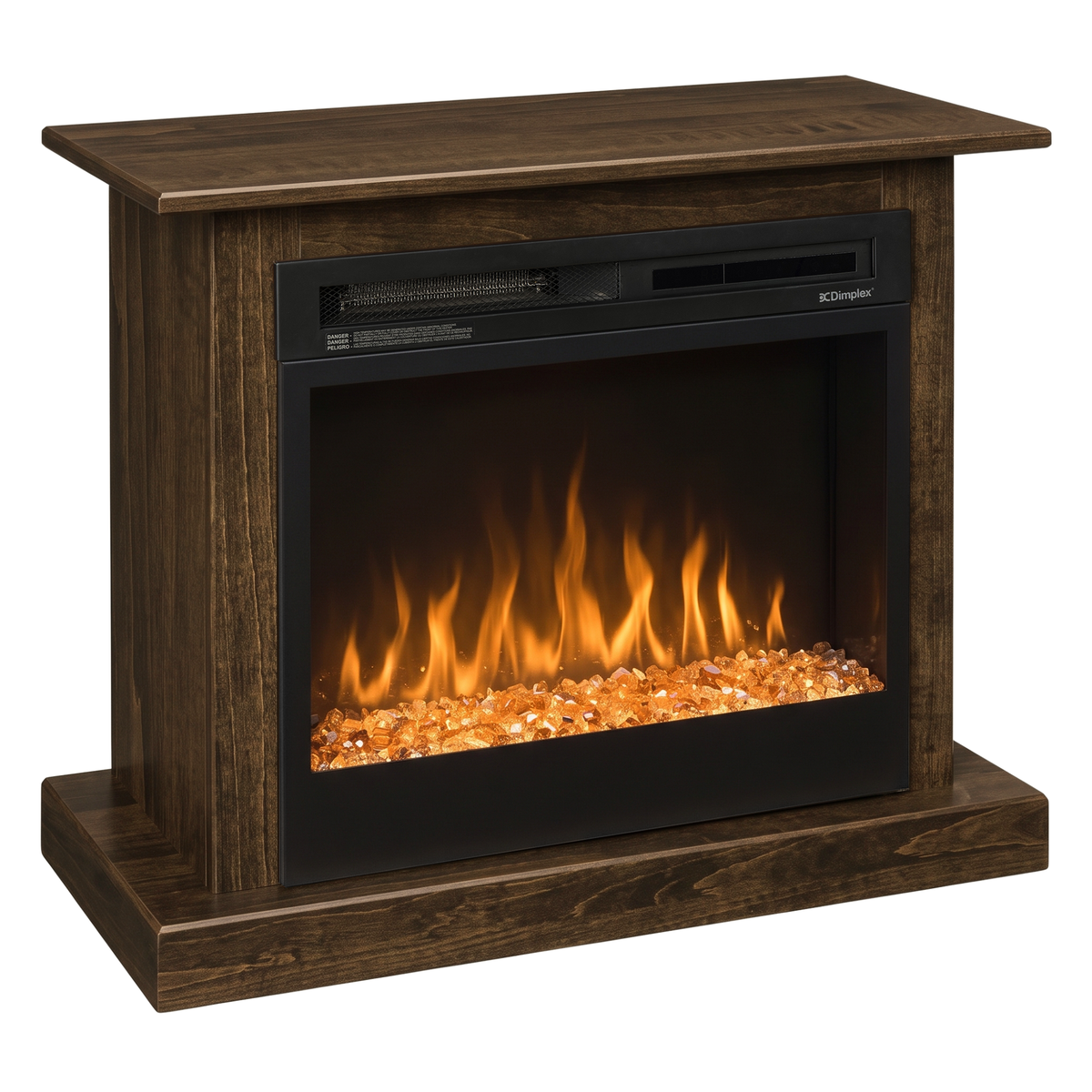 Hoosier Timbercraft Providence Electric Brown Maple Fireplace