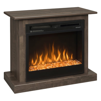 Hoosier Timbercraft Providence Electric Brown Maple Fireplace
