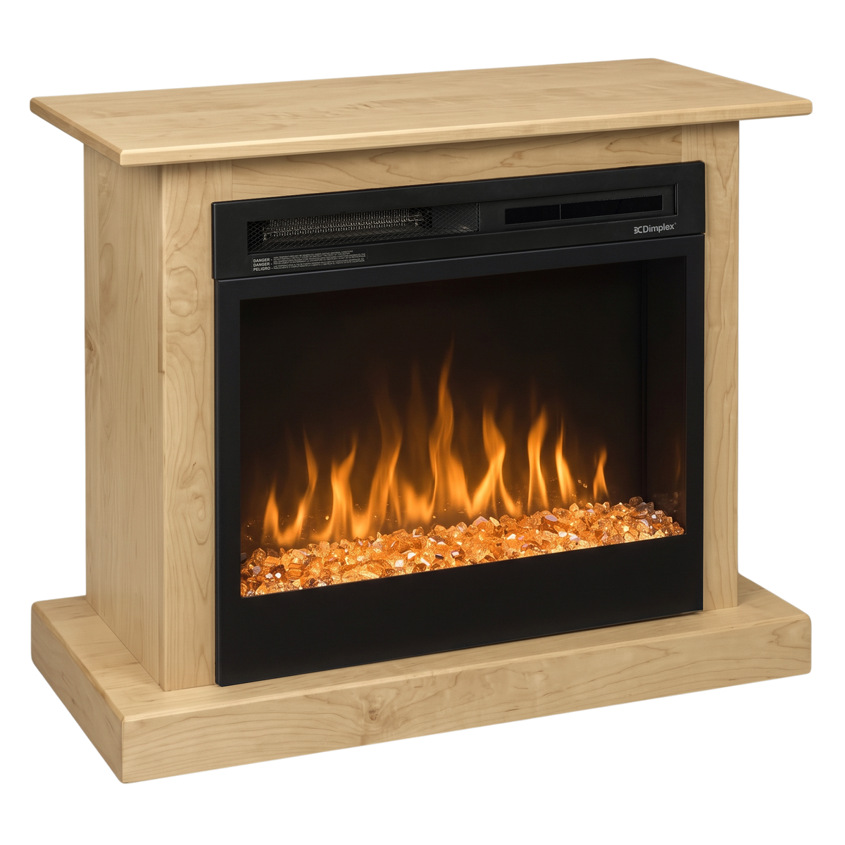Hoosier Timbercraft Providence Electric Brown Maple Fireplace
