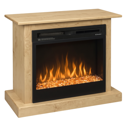 Hoosier Timbercraft Providence Electric Brown Maple Fireplace