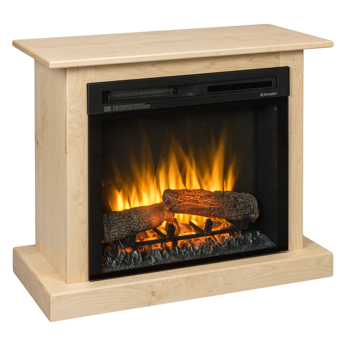 Hoosier Timbercraft Providence Electric Brown Maple Fireplace
