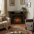 Hoosier Timbercraft Somerset Fireplace in Charwood Stain