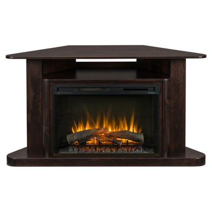 Hoosier Timbercraft Somerset Electric Corner Fireplace