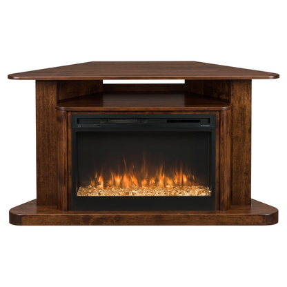 Hoosier Timbercraft Somerset Electric Corner Fireplace