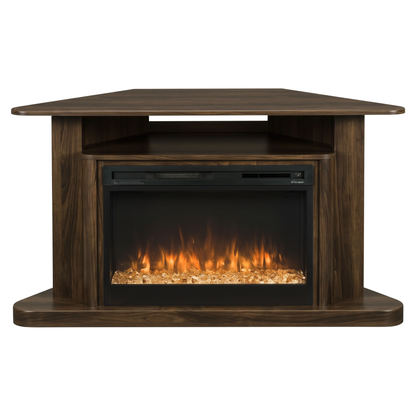 Hoosier Timbercraft Somerset Electric Corner Fireplace