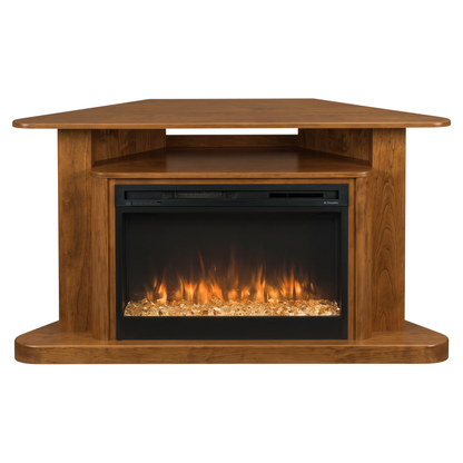 Hoosier Timbercraft Somerset Electric Corner Fireplace