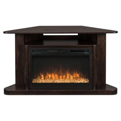 Hoosier Timbercraft Somerset Electric Corner Fireplace