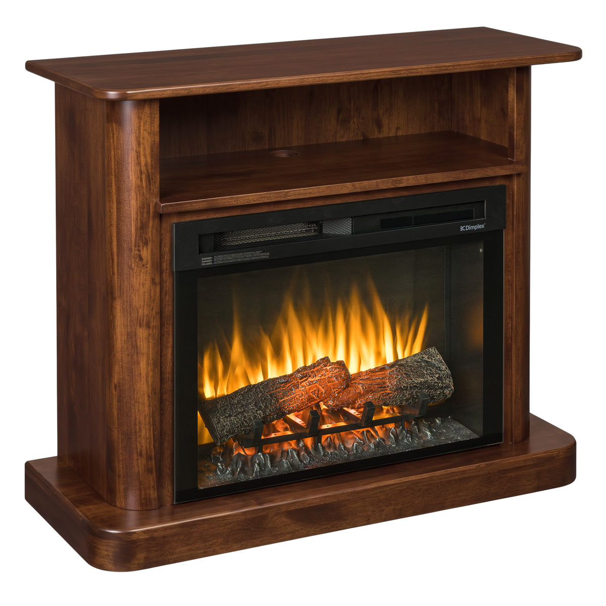Hoosier Timbercraft Vista Brown Maple Fireplace