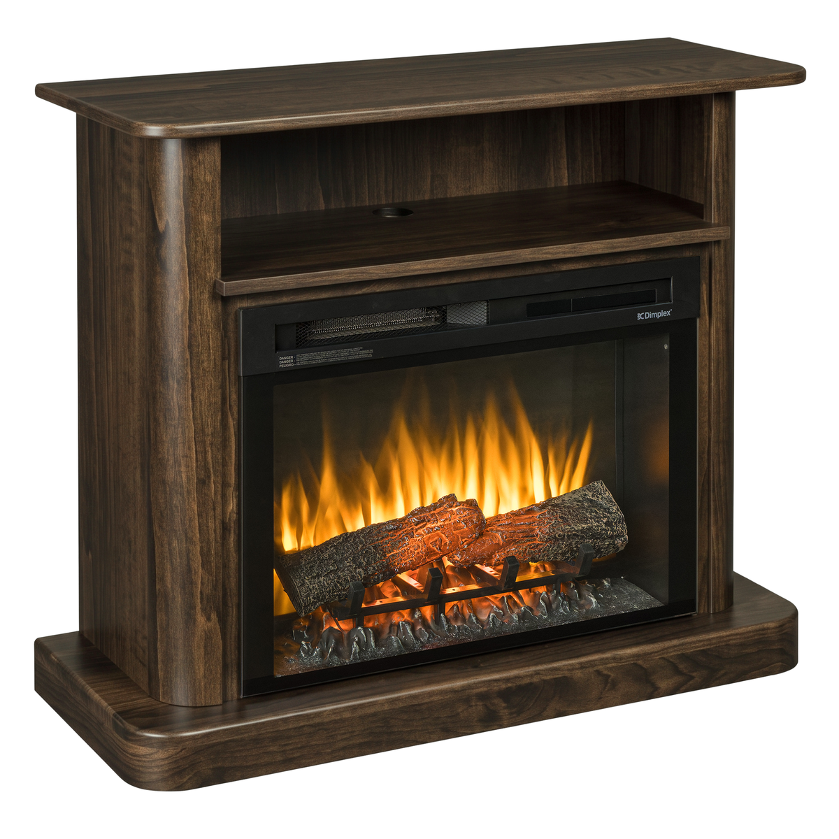 Hoosier Timbercraft Vista Brown Maple Fireplace