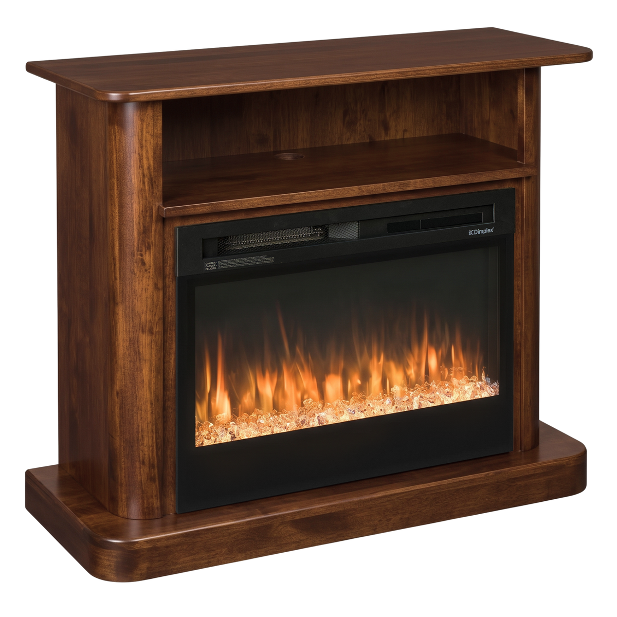 Hoosier Timbercraft Vista Brown Maple Fireplace