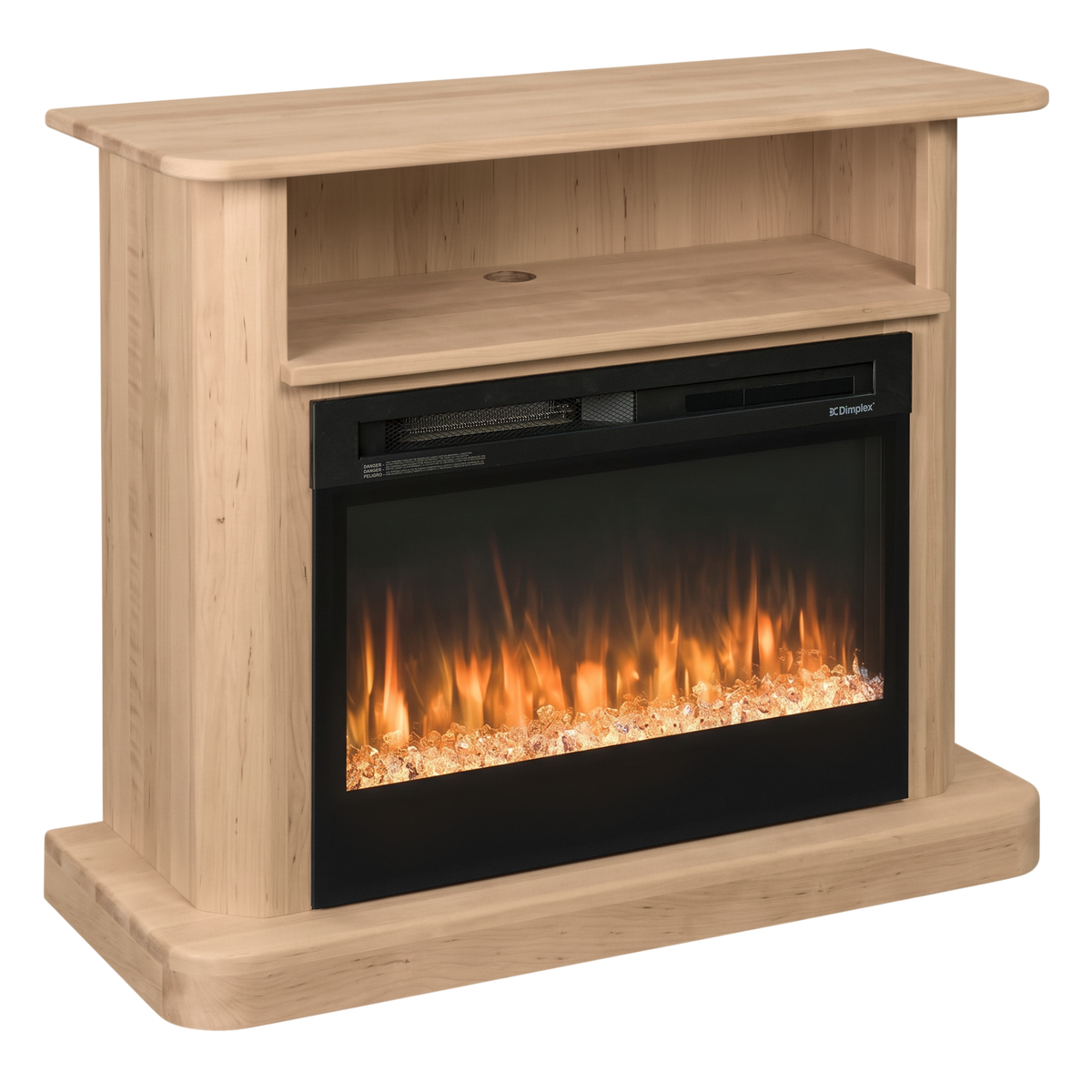 Hoosier Timbercraft Vista Brown Maple Fireplace