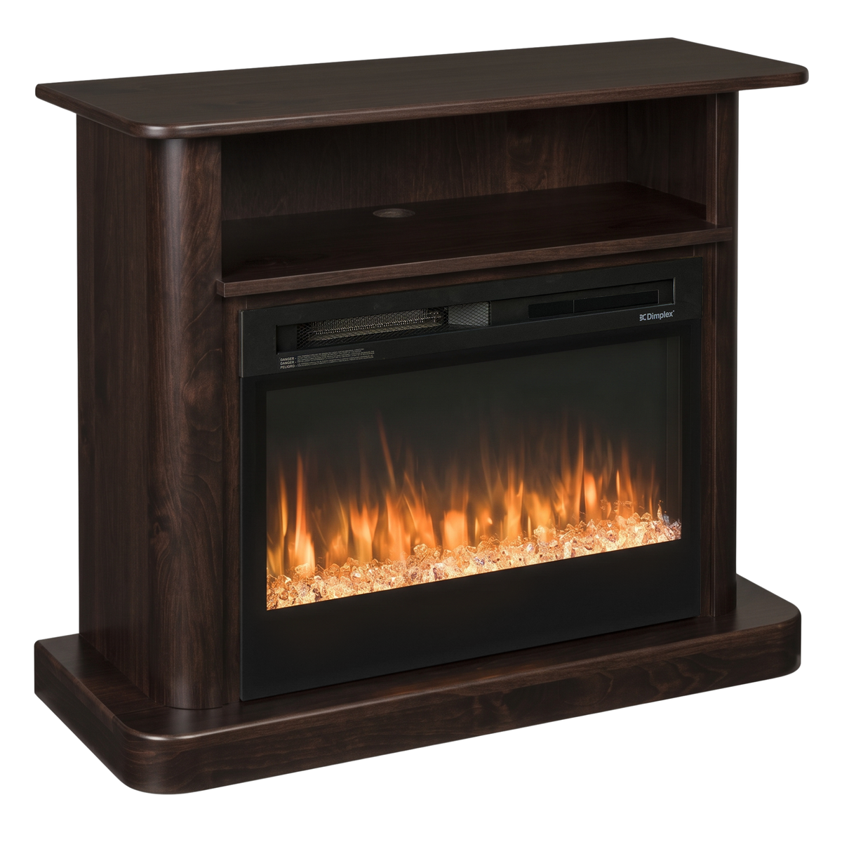 Hoosier Timbercraft Vista Brown Maple Fireplace