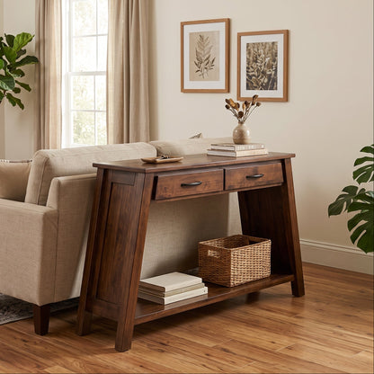 Hoosier Timbercraft Windsor Sofa Table, Asbury Stain