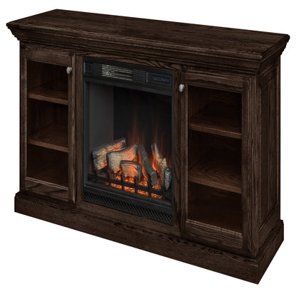 Hartwell Fireplace Entertainment Center in Onyx Stain