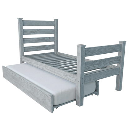 Versaloft Homestead Amish Made Bed Frame with Headboard, Footboard, and Trundle Unit