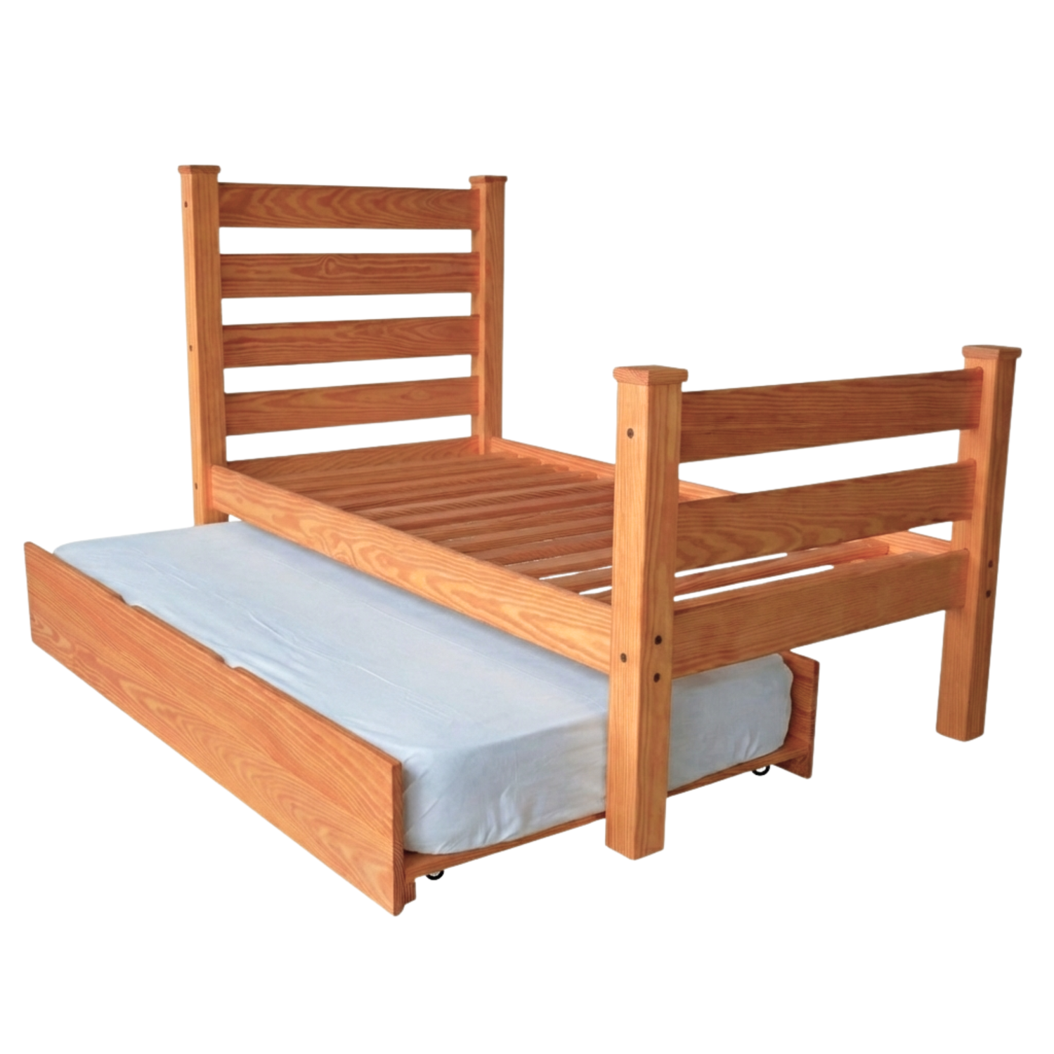 Versaloft Homestead Amish Made Bed Frame with Headboard, Footboard, and Trundle Unit