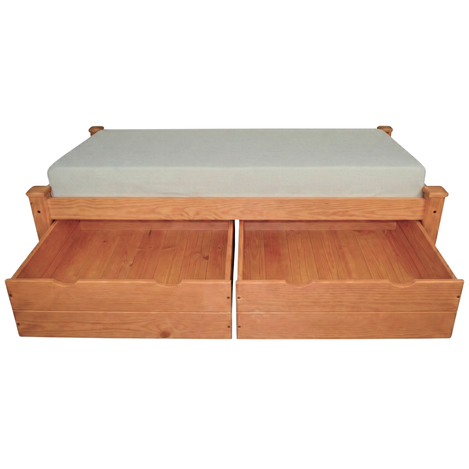 Versaloft Homestead Amish Made Bed Frame with 2-Piece Drawers